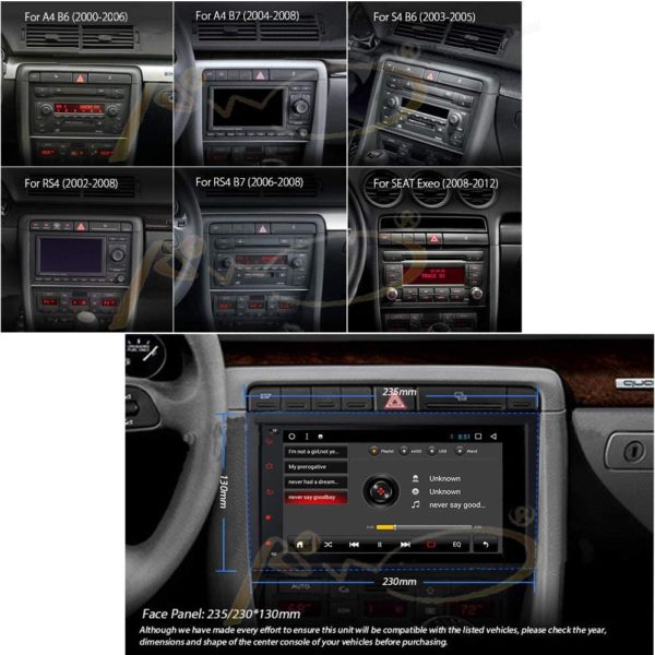 Autoradio GPS Audi A4 (2008-2016)