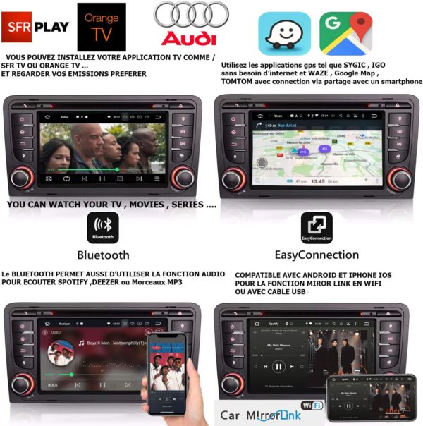 Autoradio GPS Audi A3 (2003-2013)